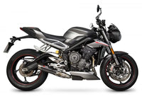 scorpion rp1 gp slip on exhaust triumph street triple 765 2017 2019