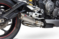 scorpion rp1 gp slip on exhaust triumph street triple 765 2017 2019