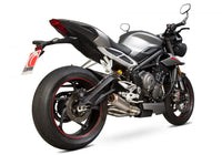 scorpion rp1 gp slip on exhaust triumph street triple 765 2017 2019