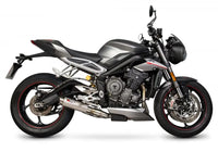 scorpion rp1 gp slip on exhaust triumph street triple 765 2017 2019