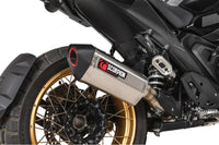 scorpion serket parallel slip on exhaust bmw r1300gs 2023 stainless steel