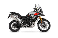 scorpion serket parallel slip on exhaust triumph tiger 900 rally gt pro 2024