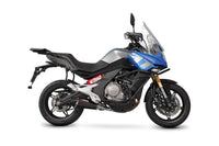 scorpion serket slip on exhaust cfmoto 650 mt stainless steel