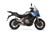scorpion serket slip on exhaust cfmoto 650 mt stainless steel