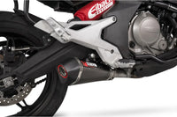 scorpion serket slip on exhaust cfmoto 650 mt stainless steel
