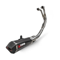 scorpion serket taper full system exhaust kawasaki ninja 400 2018 2023