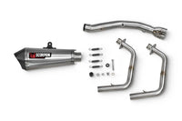 scorpion serket taper full system exhaust kawasaki ninja 400 2018 2023