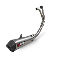 scorpion serket taper full system exhaust kawasaki ninja 400 2018 2023