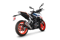 scorpion serket taper slip on exhaust ktm 125 duke 2021 2023