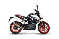 scorpion serket taper slip on exhaust ktm 125 duke 2021 2023