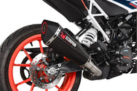 scorpion serket taper slip on exhaust ktm 125 duke 2021 2023