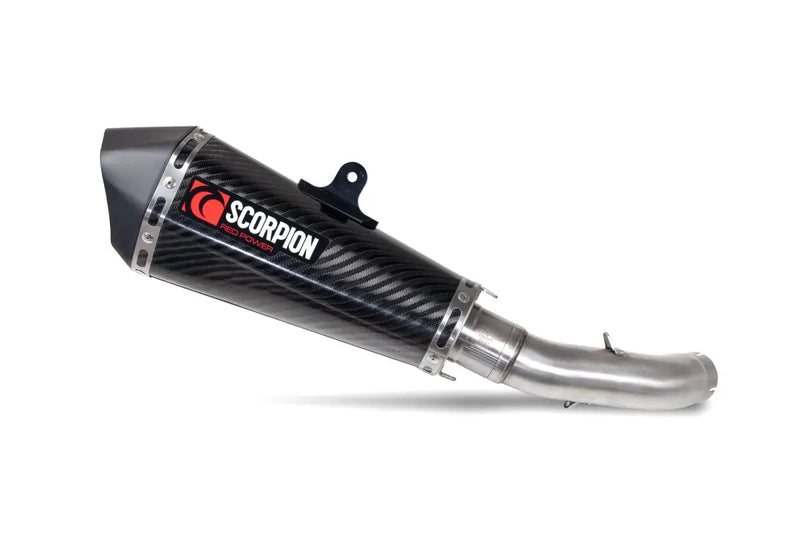 scorpion serket taper slip on exhaust ktm 125 duke 2021 2023