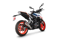 scorpion serket taper slip on exhaust ktm 125 duke 2021 2023
