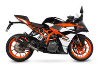scorpion serket taper slip on exhaust ktm rc390 2017 2020