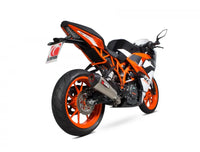 scorpion serket taper slip on exhaust ktm rc390 2017 2020