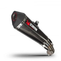 scorpion serket taper slip on exhaust ktm rc390 2017 2020