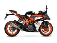 scorpion serket taper slip on exhaust ktm rc390 2017 2020