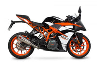 scorpion serket taper slip on exhaust ktm rc390 2017 2020