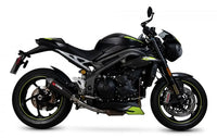 scorpion serket taper slip on exhaust triumph speed triple 1050 r s 2018