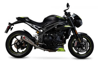 scorpion serket taper slip on exhaust triumph speed triple 1050 r s 2018