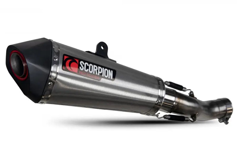 scorpion serket taper slip on exhaust triumph speed triple 1050 r s 2018