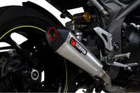 scorpion serket taper slip on exhaust triumph speed triple 1050 r s 2018
