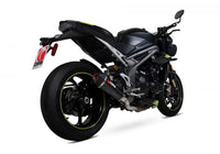 scorpion serket taper slip on exhaust triumph speed triple 1050 r s 2018