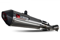 scorpion serket taper slip on exhaust triumph speed triple 1050 r s 2018