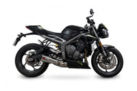 scorpion serket taper slip on exhaust triumph street triple 765 2020