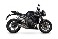 scorpion serket taper slip on exhaust triumph street triple 765 2020
