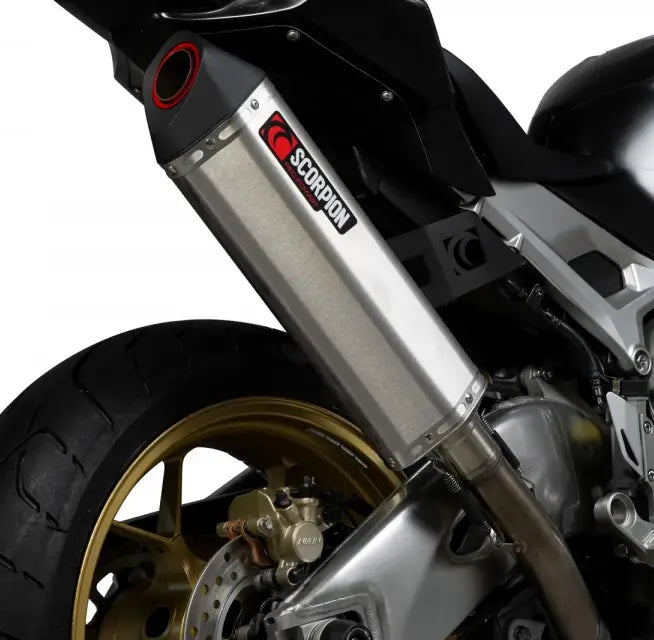 scorpion serket track slip on exhaust honda cbr1000rr stainless steel 2017
