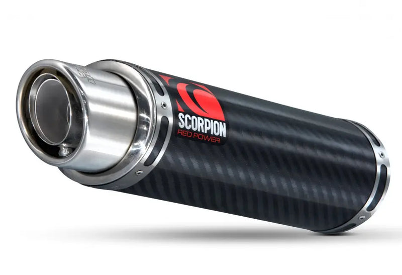 scorpion stealth slip on exhaust honda cbr600rr 2004 2007 carbon fiber