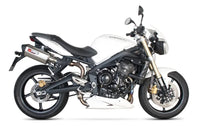 scorpion serket parallel slip on exhaust triumph street triple 675 2007 2012