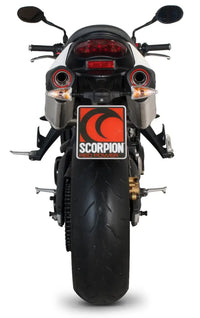 scorpion serket parallel slip on exhaust triumph street triple 675 2007 2012