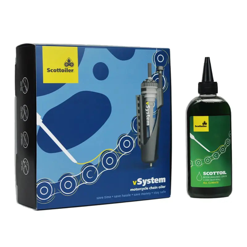 scottoiler vsystem vacuum chain oiler with lubricant