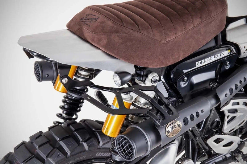 zard exhaust saddlebag holder triumph scrambler 1200 2019 2023