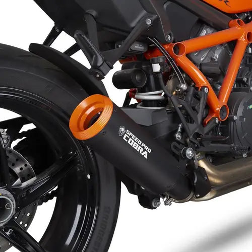 speedpro cobra slip on exhaust ktm 1290 super duke r 2020 orange