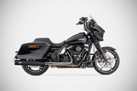 zard exhaust racing slip on harley davidson road king street glide ultra limited 06 16