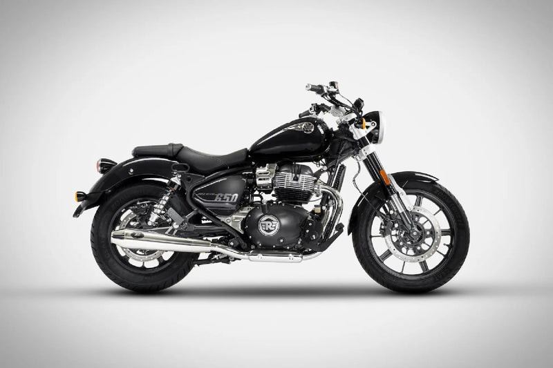 zard exhaust racing slip on royal enfield super meteor 650 2023