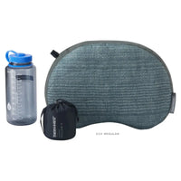 therm a rest inflatable airhead pillow blue woven dot