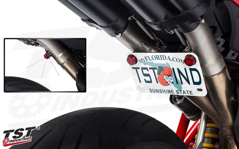 tst adjustable fender eliminator ducati 848 1098 1198