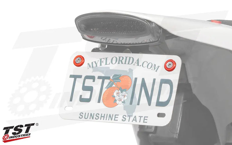 tst anodized license plate mounting hardware