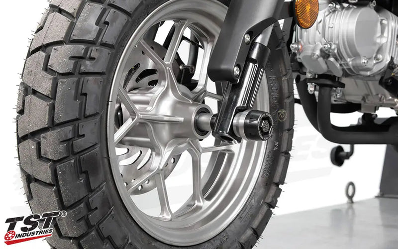 tst axle slider crash protection honda monkey 2019