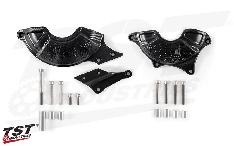 tst engine case cover protectors yamaha mt 03 2020
