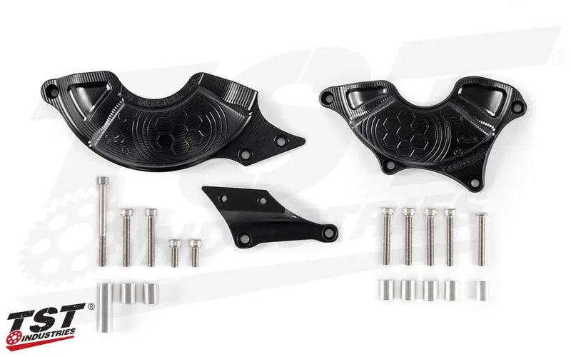tst engine case cover protectors yamaha r3 2019