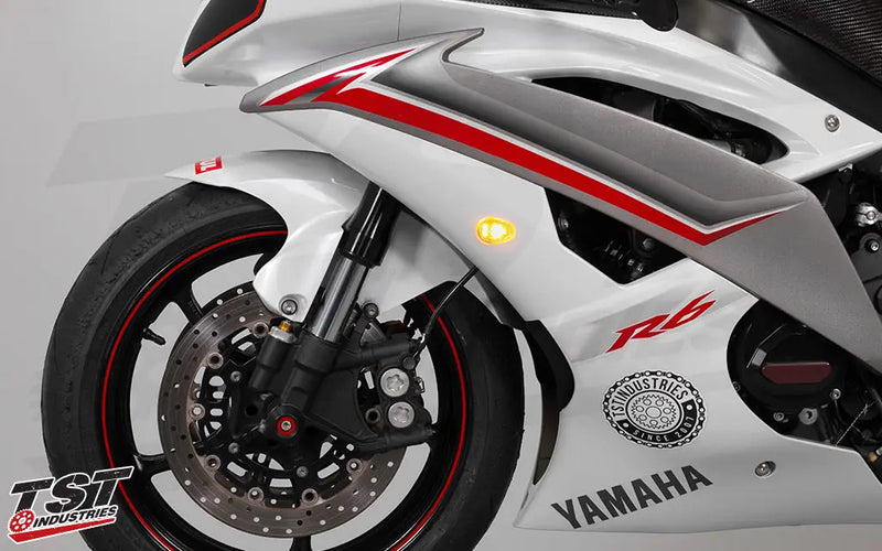 tst gtr front led flushmount turn signals yamaha yzf r6 2008 2016
