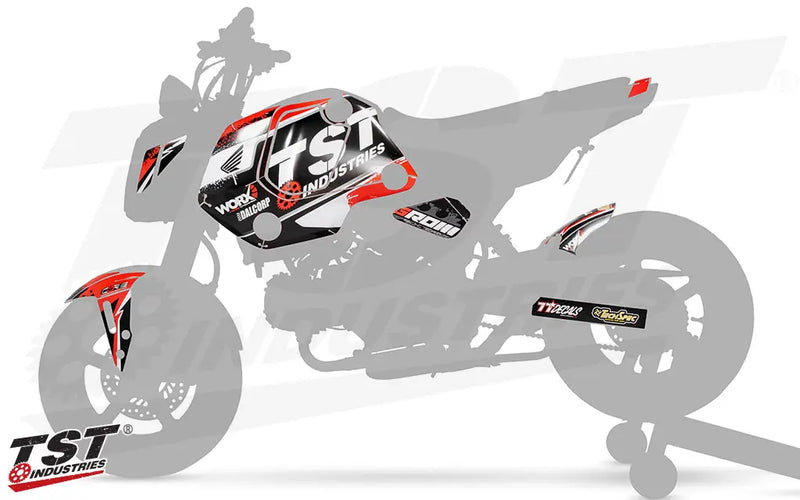 tst industries livery graphics kit honda grom 2022