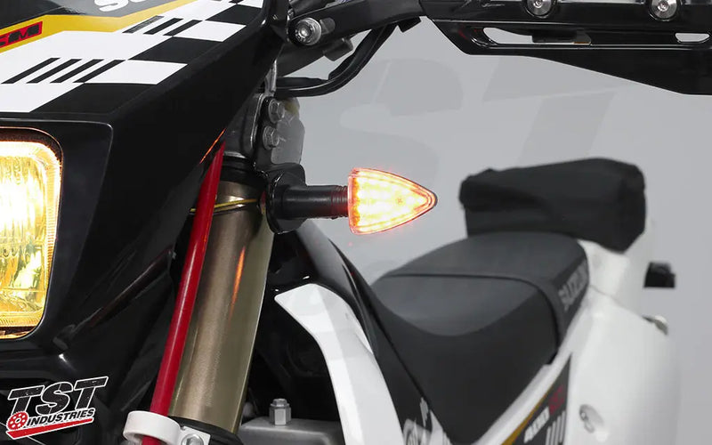 tst led front pod turn signal bundle suzuki drz400
