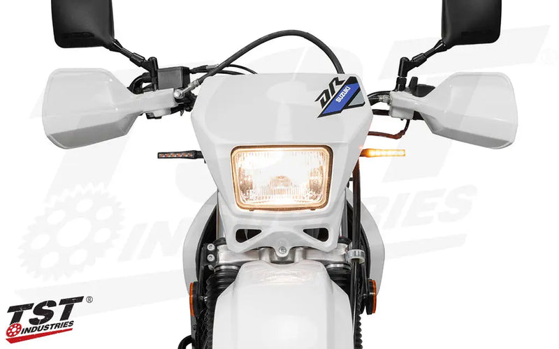 tst led front pod turn signal bundle suzuki dr650 2001