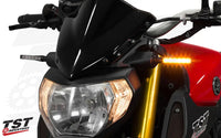tst led front pod turn signal bundle select yamaha models
